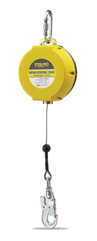 Anticaidas Retractil Cable 10 Metros Steelpro