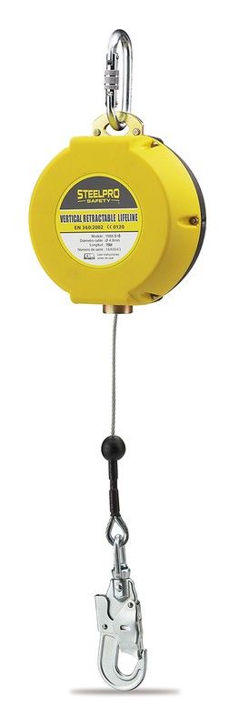 Anticaidas Retractil Cable 15 Metros Steelpro