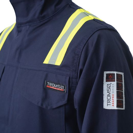 ARAPRO, chaqueta multiprotección azul marino con reflectante