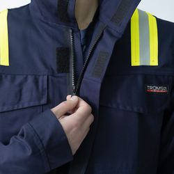 ARAPRO, chaqueta multiprotección azul marino con reflectante