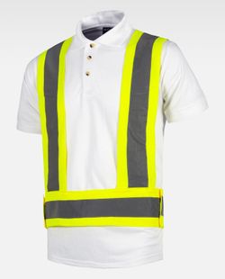 Warngurt mit reflektierenden Bändern Klettverschluss in der Taille Gelb AV