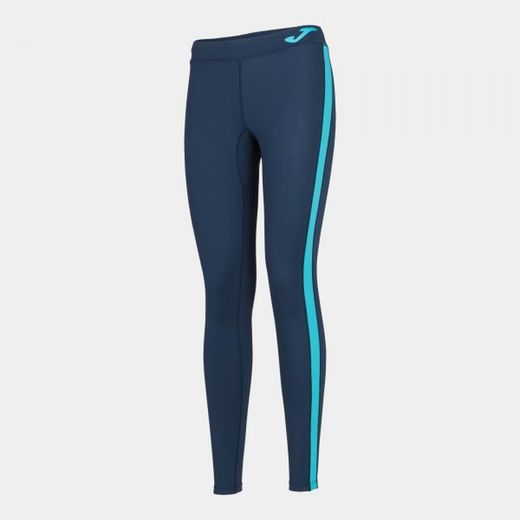 Ascona Long Tight Dark Navy-Fluor Turquoise