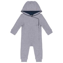 Strampler mit Kapuze für Babys Navy / Oxford Grey