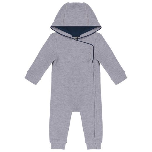 Strampler mit Kapuze für Babys Navy / Oxford Grey