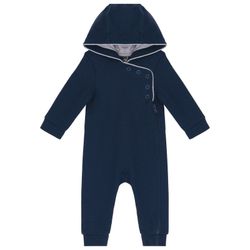 Strampler mit Kapuze für Babys Navy / Oxford Grey