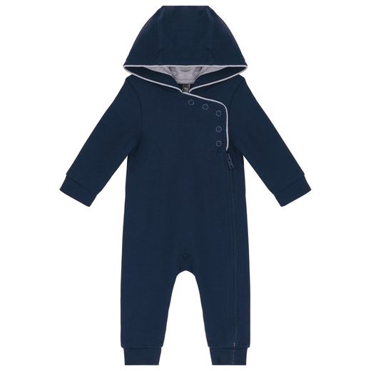 Strampler mit Kapuze für Babys Navy / Oxford Grey