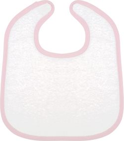 Babys Terry Lätzchen Weiß / Pink