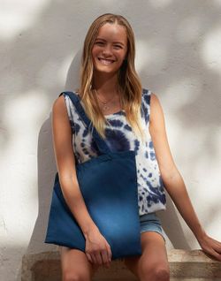 Shopper bag long handles