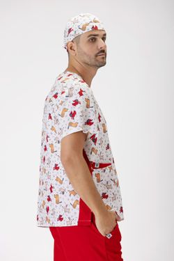 Bandana de color Estampado+ Rojo
