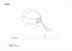 Bandana 93% Poliéster 7% Elastano Estampado Ref: M854