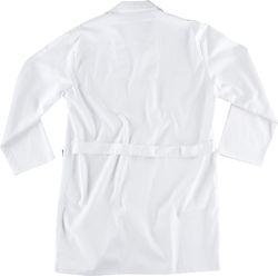 Herrengewand mit Knopfverschluss, Brusttasche und 2 Seiten 100% Cotton White