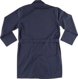 Herrenmantel mit Knopfverschluss, Brusttasche und 2 Navy-Seiten