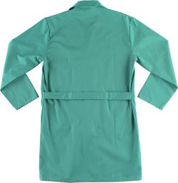 Herrenmantel mit Knopfverschluss, Brusttasche und 2 Seiten Grün