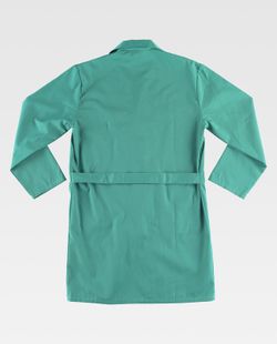 Herrenmantel mit Knopfverschluss, Brusttasche und 2 Seiten Grün