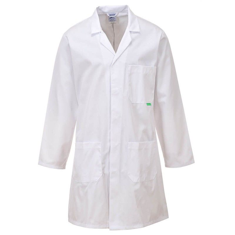 Bata de laboratorio antimicrobiana