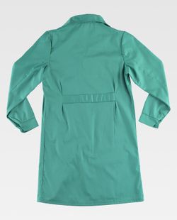 Damenmantel mit Knopfverschluss, Brusttasche und 2 Seiten Grün
