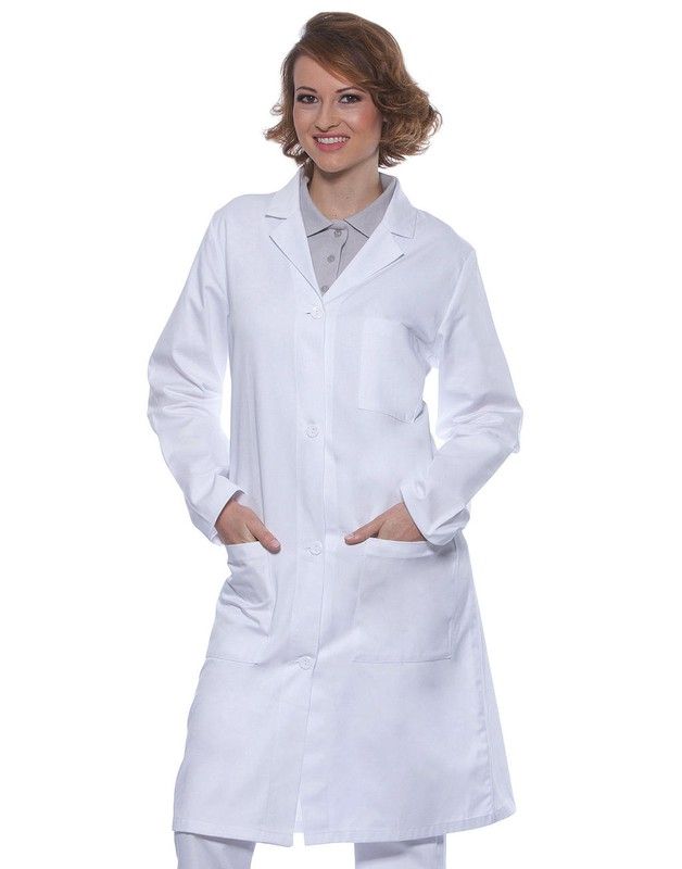 Bata de trabajo algodónpoliéster mujer — Maxport Vestuario Laboral