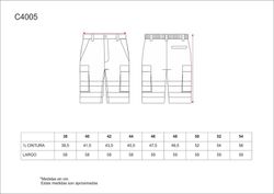 Bermudashorts kombiniert mit zwei reflektierenden Bändern Navy Orange AV
