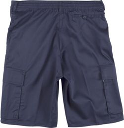 Bermuda con elástico en cintura y multibolsillos Marino