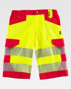 Bermuda de color Amarillo A.V.+Rojo | Fluor