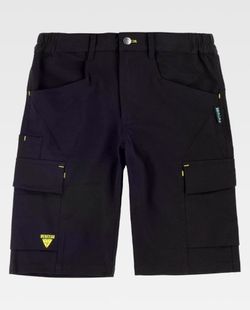 Bermuda de color Negro+Amarillo fluor | FUTURE