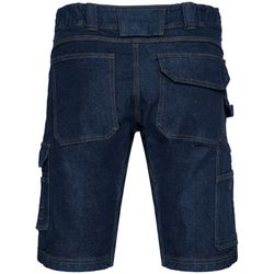 Bermuda denim multibolsillos hombre