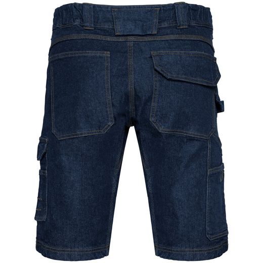 Bermuda denim multibolsillos hombre