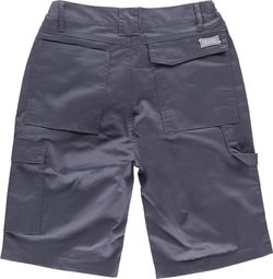 Bermuda elástica con detalles combinados Gris