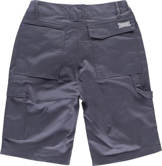 Bermuda elástica con detalles combinados Gris