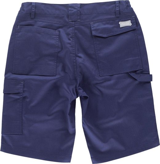 Zwei-Wege-Stretch-Bermudashorts, Multi-Pocket- und Marine-Details kombiniert