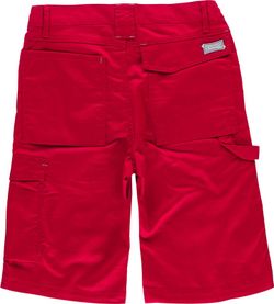 Zwei-Wege-Stretch-Bermudashorts, mehrere Taschen und Details kombiniert Rot