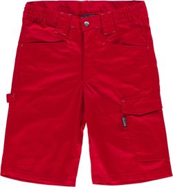 Bermuda elástica con detalles combinados Rojo