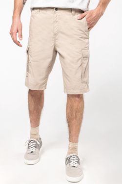 Bermuda ligera multibolsillos para hombre