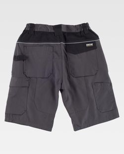 Bermuda Multi-Pocket mit Verstärkung im Kragen Dunkelgrau Schwarz