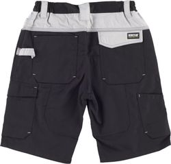 Bermuda Multi-Pocket mit Verstärkung im Kragen Schwarz / Hellgrau