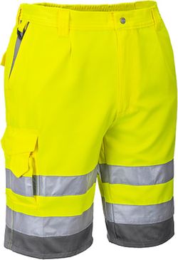 Bermudas de alta visibilidad de polialgodón