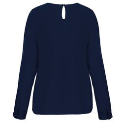 Langarm-Kreppbluse für Damen