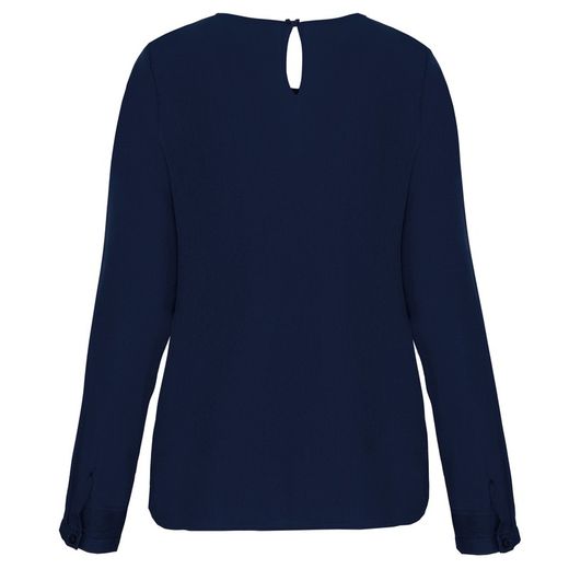 Langarm-Kreppbluse für Damen