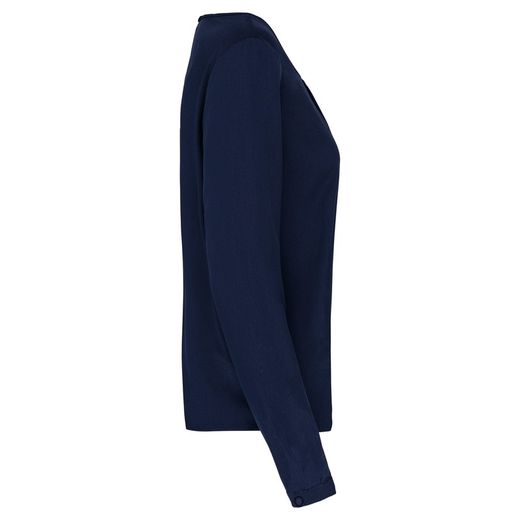 Langarm-Kreppbluse für Damen