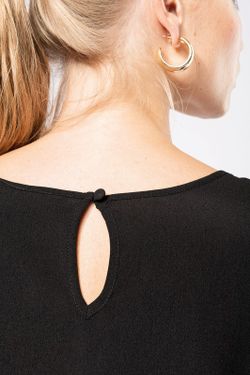 Langarm-Kreppbluse für Damen