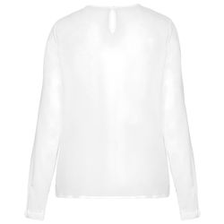 Langarm-Kreppbluse für Damen