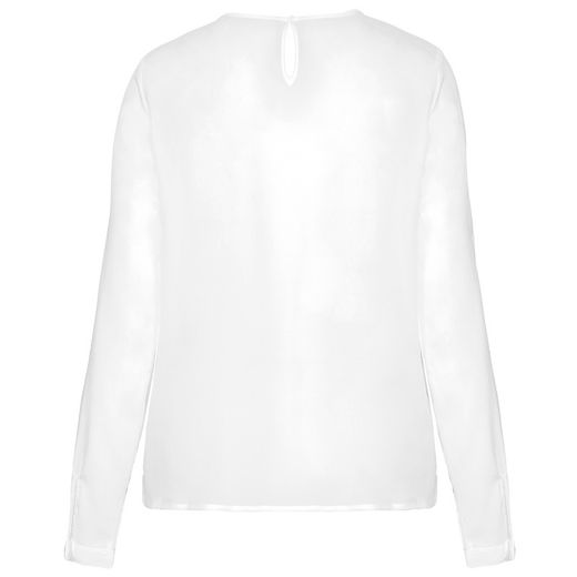 Langarm-Kreppbluse für Damen