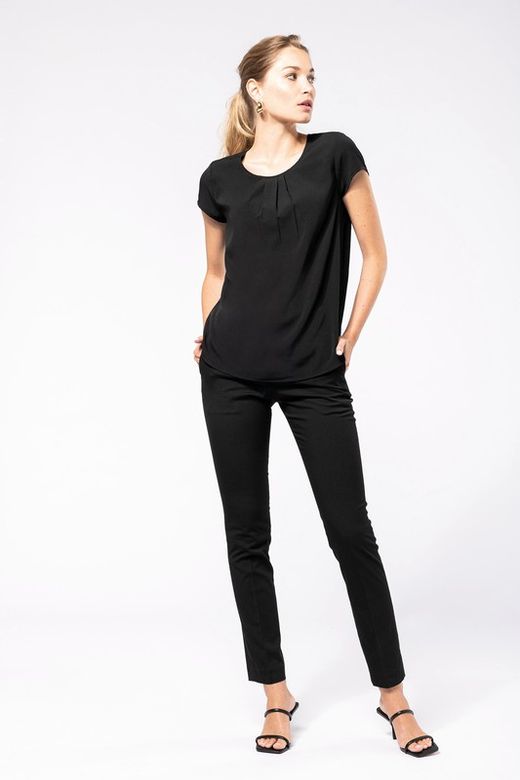 Blusa crepe mujer