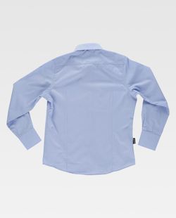 Crop top bleu clair à manches longues sans poche