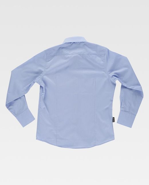 Crop top bleu clair à manches longues sans poche