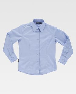 Crop top bleu clair à manches longues sans poche