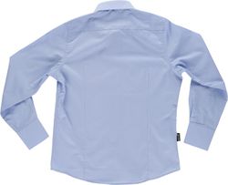 Crop top bleu clair à manches longues sans poche