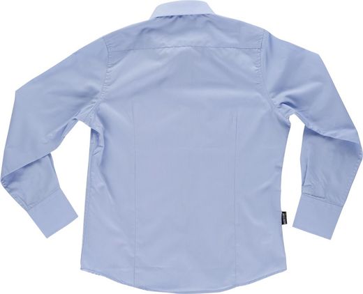 Crop top bleu clair à manches longues sans poche