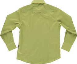 Pistaziengrün Langarm Pocketless Crop Top