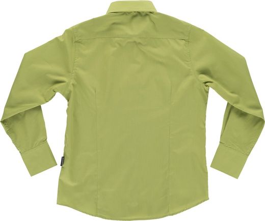 Pistaziengrün Langarm Pocketless Crop Top
